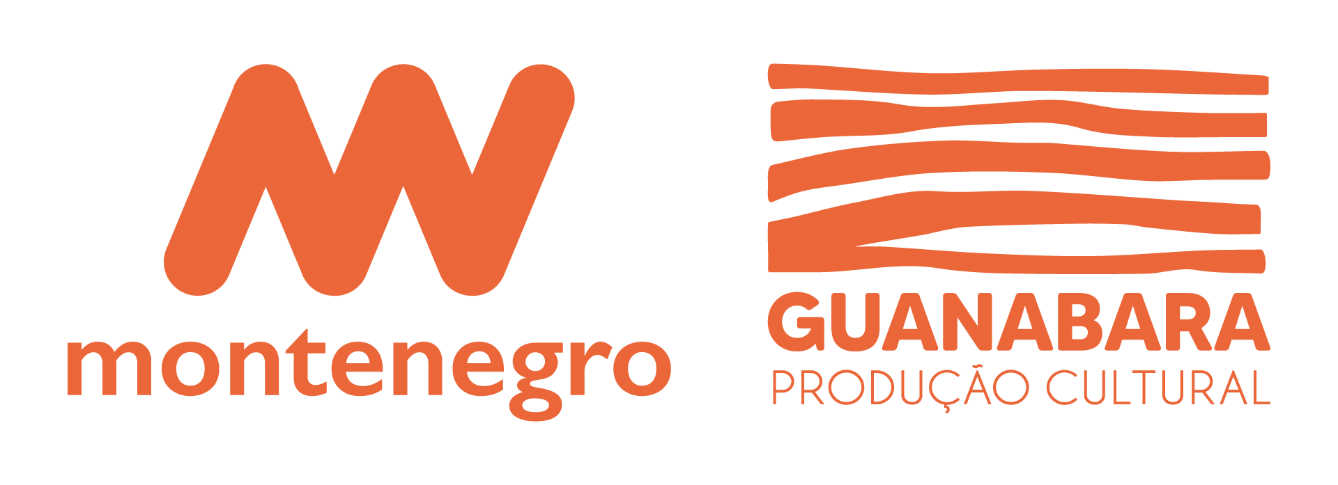 Logo da Montenegro Produções e da Guanabara